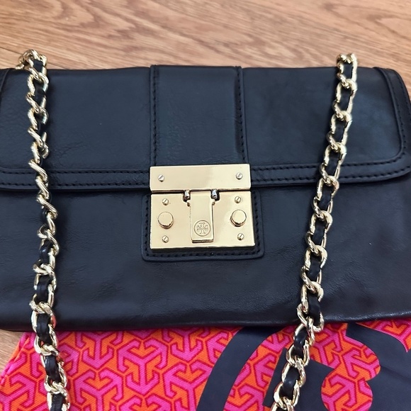 Tory Burch Clutch / Cross Body Purse - small - color: black - Picture 4 of 9